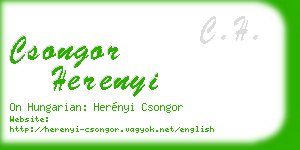 csongor herenyi business card